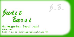 judit barsi business card